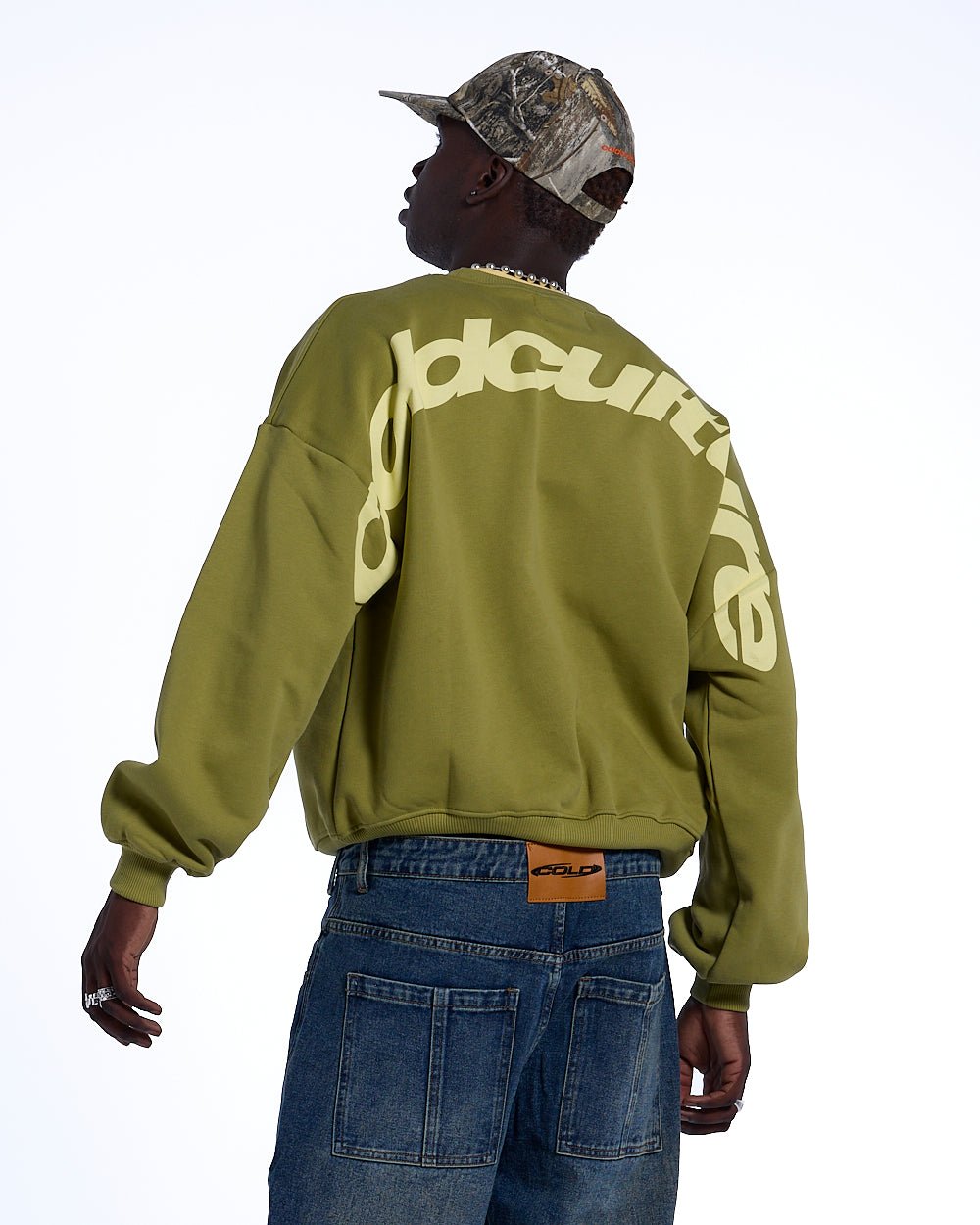 CURVED CREWNECK LIGHT GREEN - COLD CULTURE