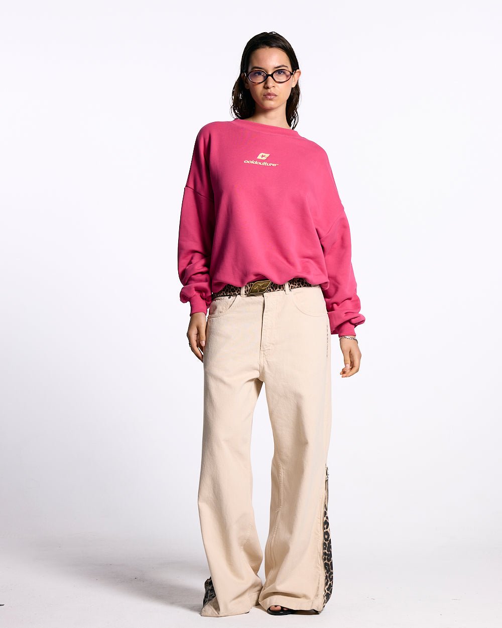 CURVED CREWNECK PINK - COLD CULTURE
