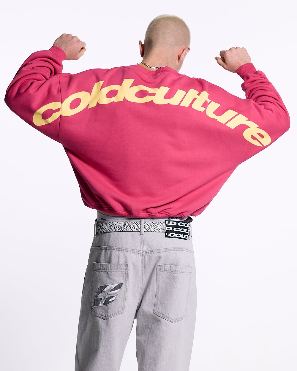 CURVED CREWNECK PINK - COLD CULTURE