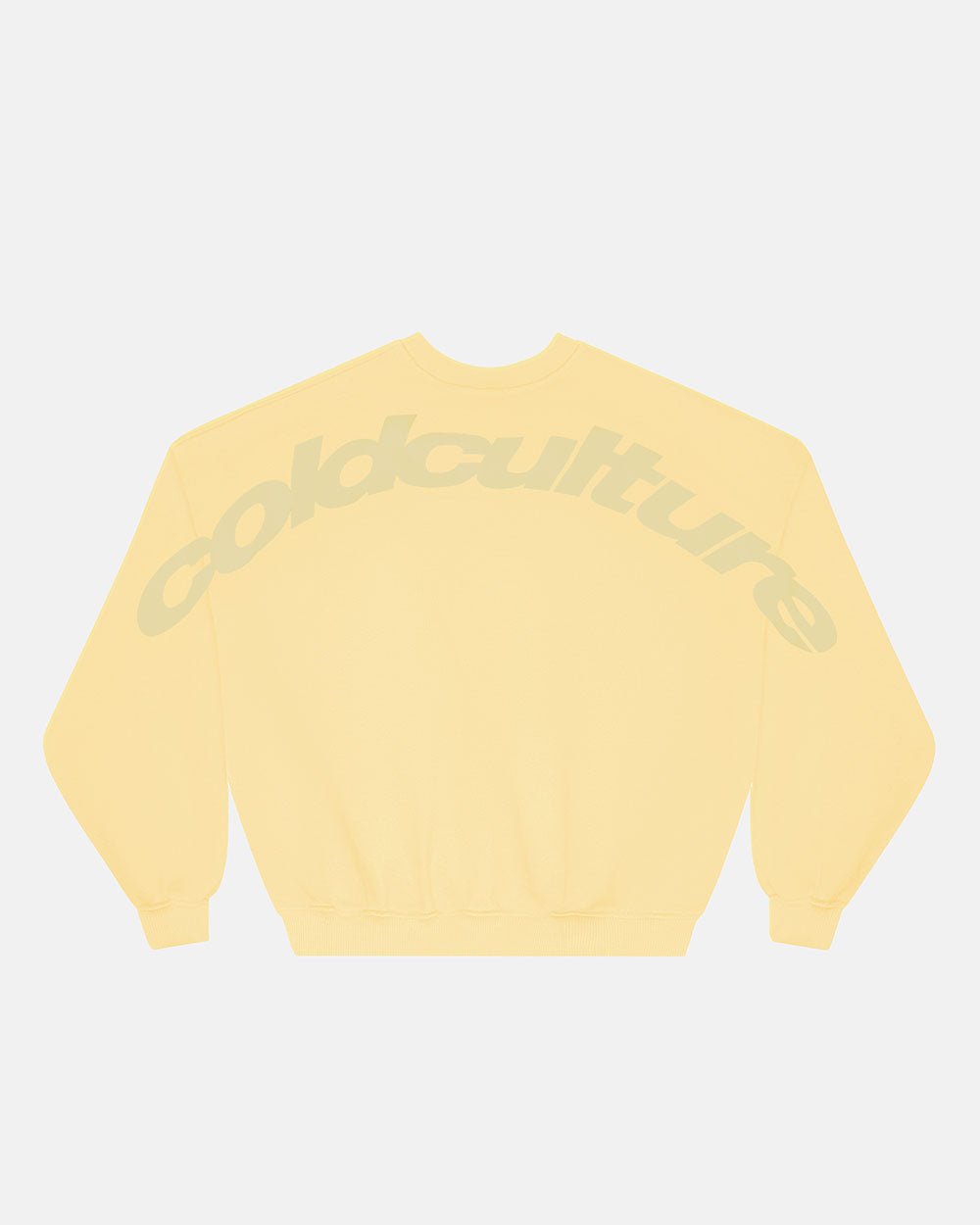 CURVED CREWNECK YELLOW - COLD CULTURE