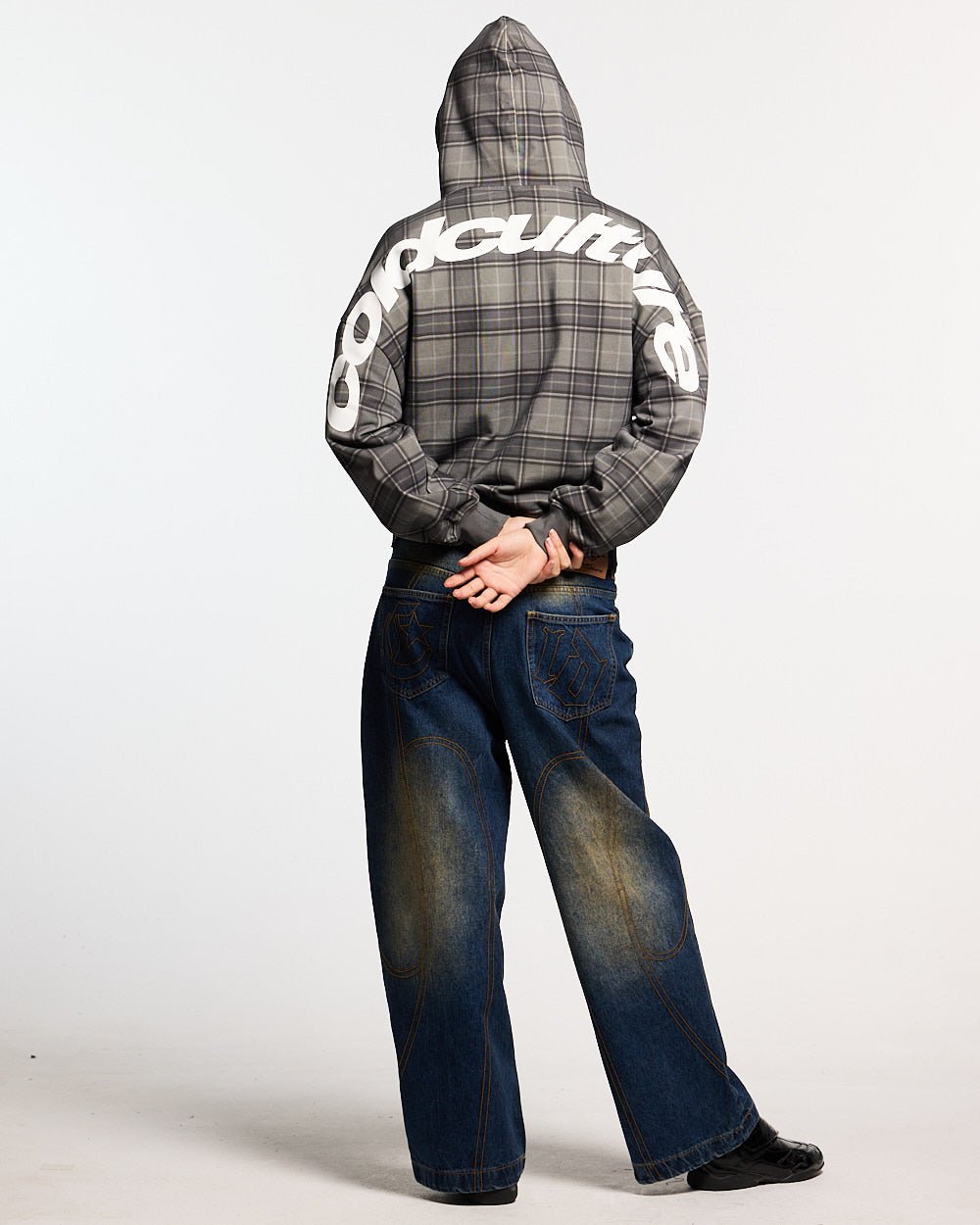 CURVED DRIFT HOODIE TARTAN - Cold Culture