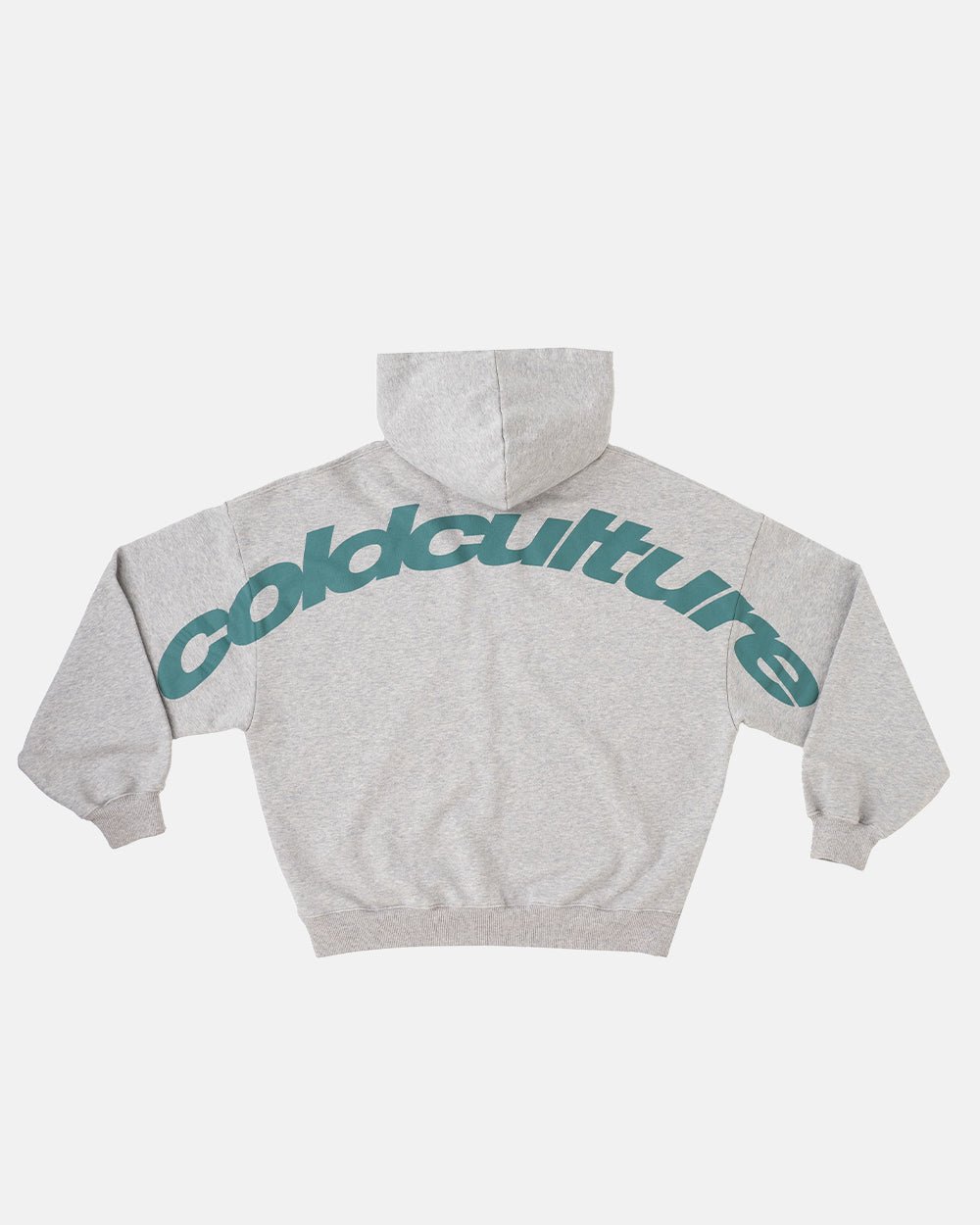 CURVED HOODIE ASH GREY - COLD CULTURE