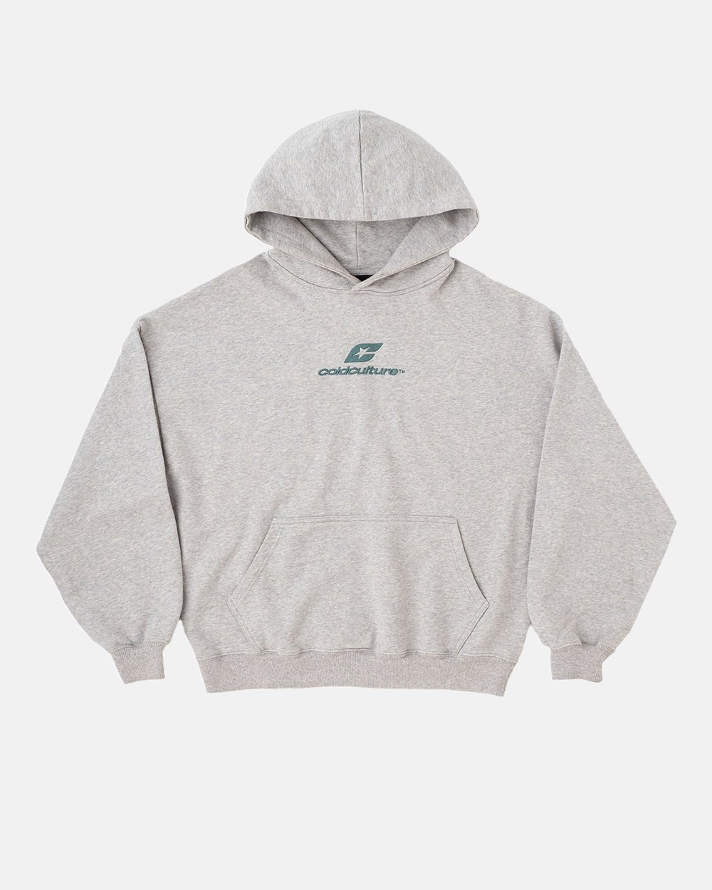 CURVED HOODIE ASH GREY - COLD CULTURE