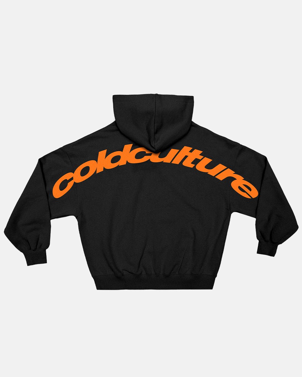 CURVED HOODIE BLACK - COLD CULTURE