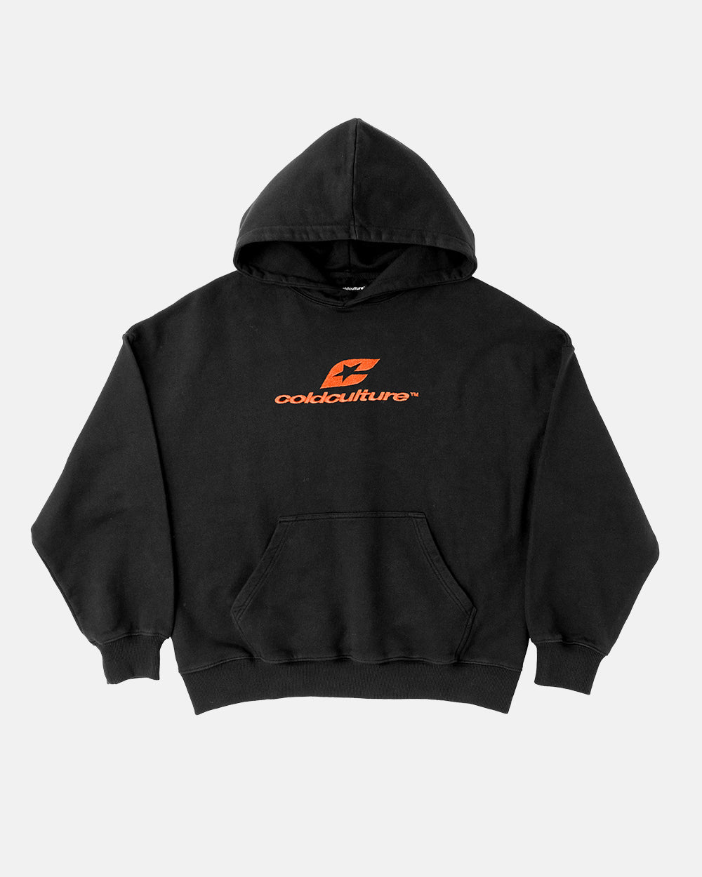 CURVED HOODIE BLACK - COLD CULTURE