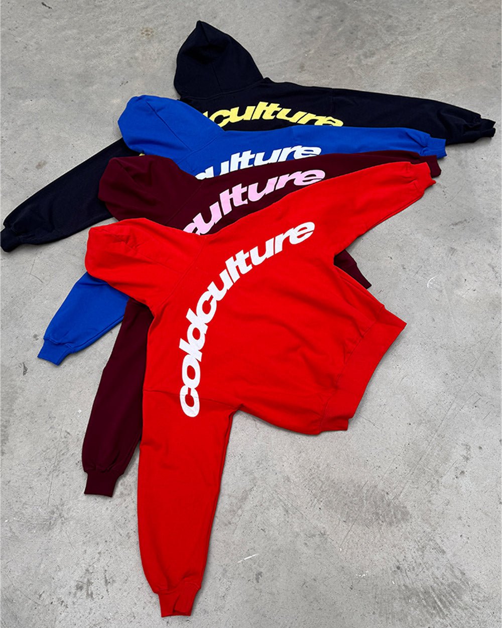 CURVED HOODIE BLUE