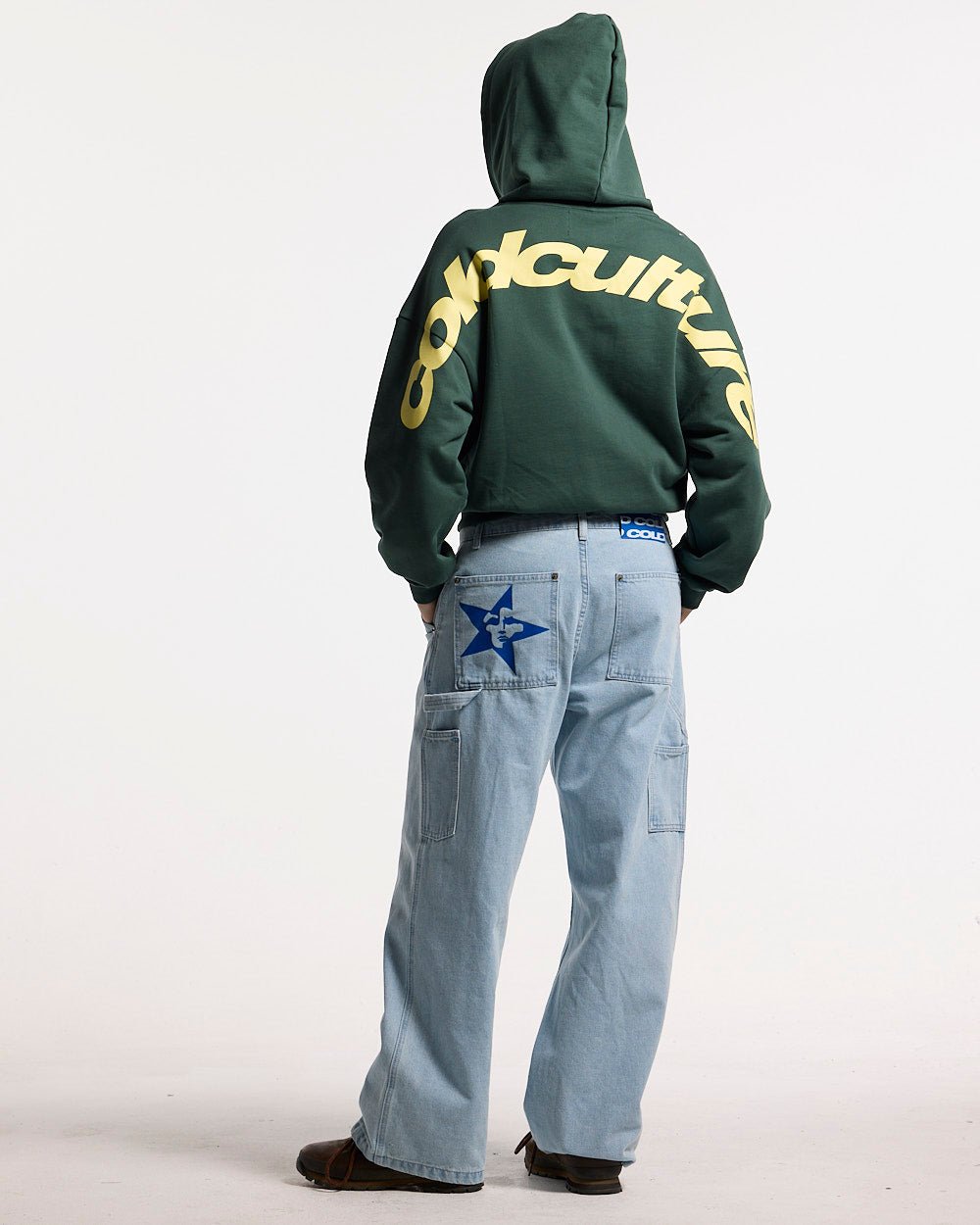 CURVED HOODIE JUNGLE GREEN - Cold Culture