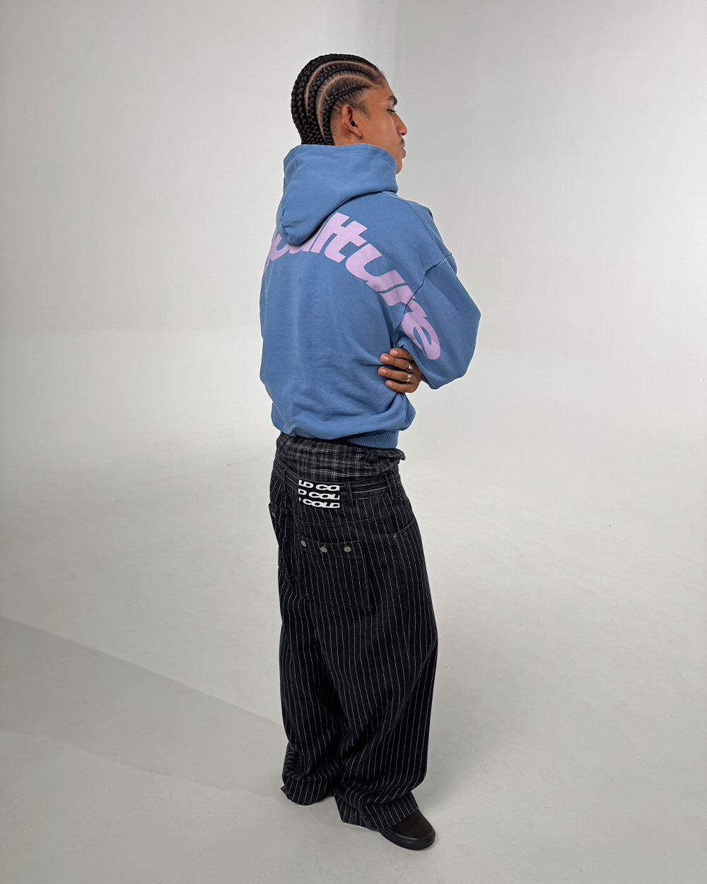 CURVED HOODIE NEW BLUE - Cold Culture
