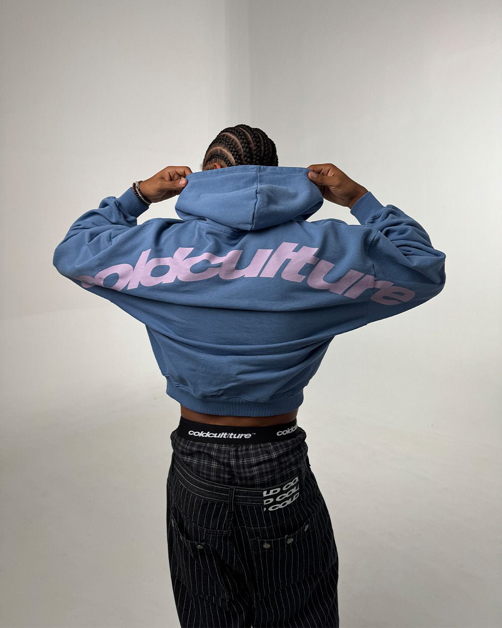 CURVED HOODIE NEW BLUE - Cold Culture