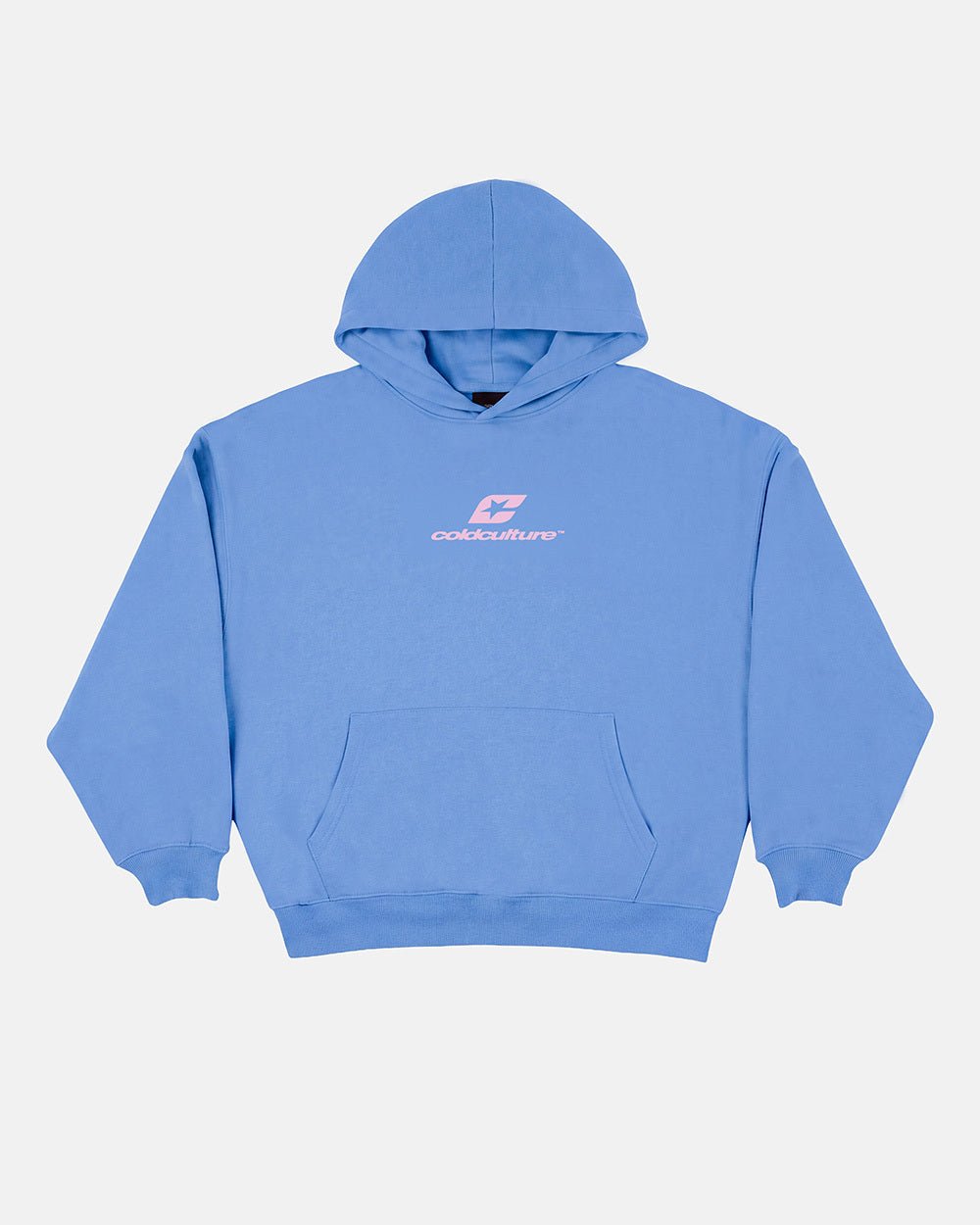 CURVED HOODIE NEW BLUE - Cold Culture