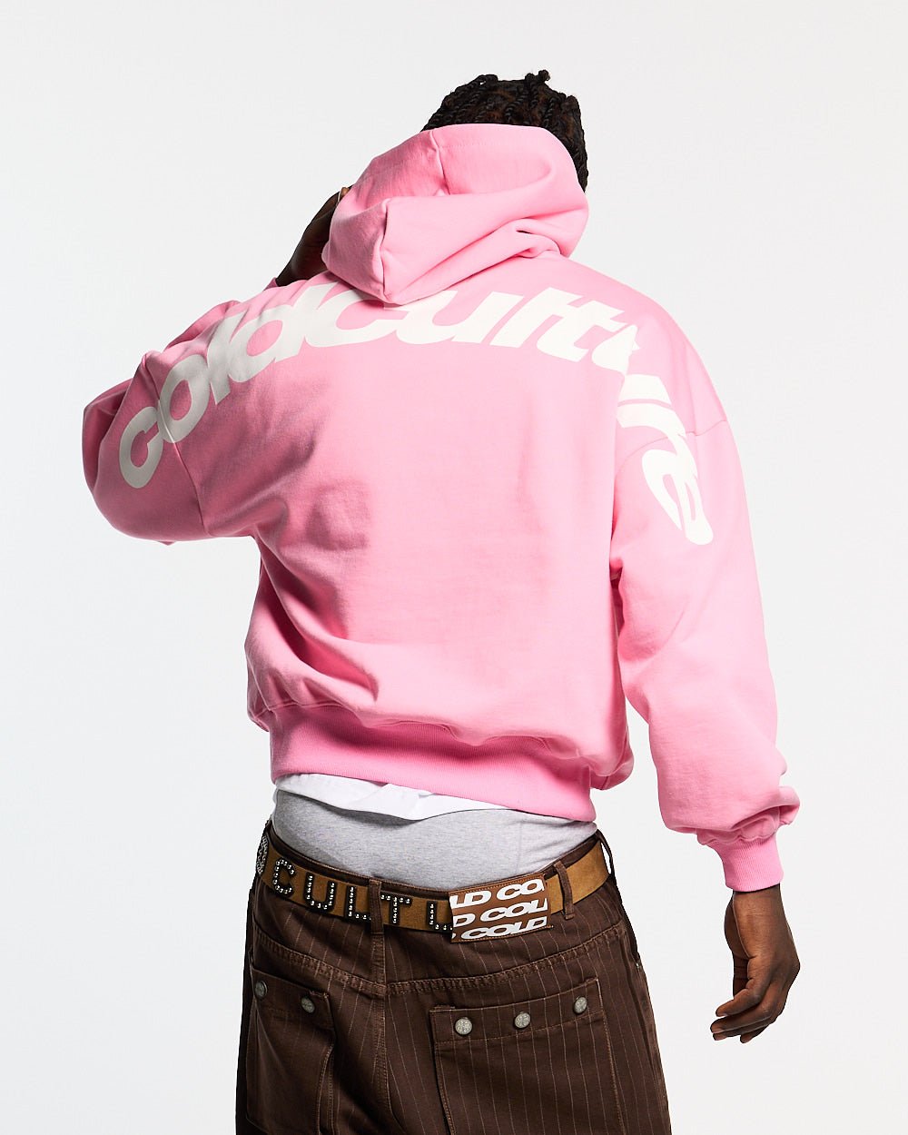 CURVED HOODIE PINK - Cold Culture #man
