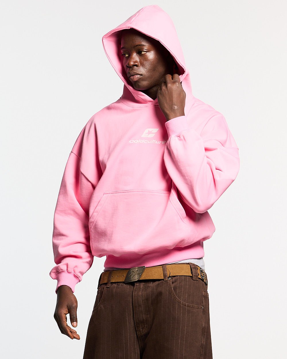 CURVED HOODIE PINK - Cold Culture #man