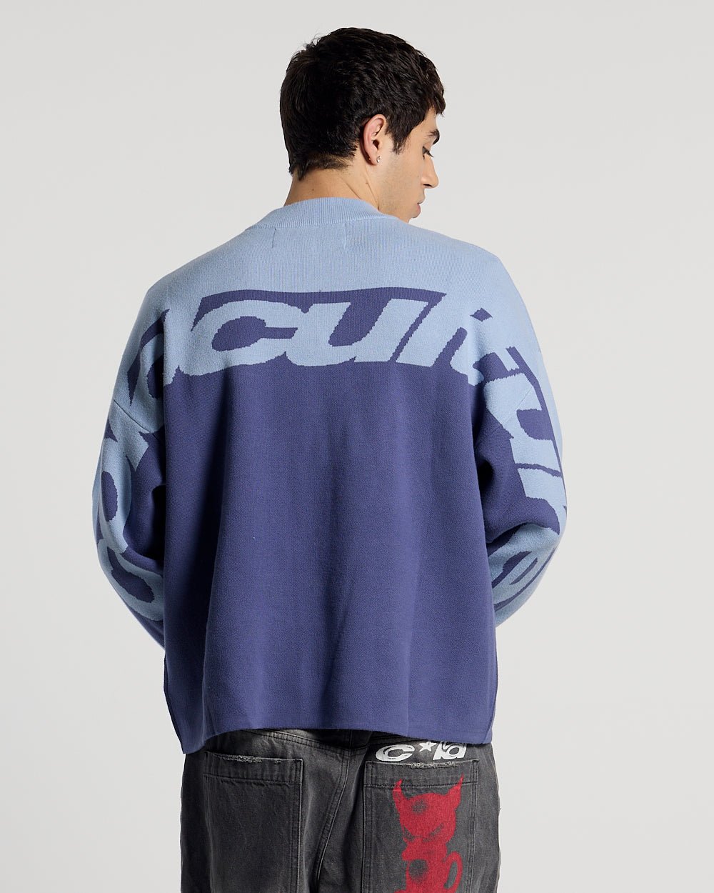 CURVED KNIT BLUE - Cold Culture