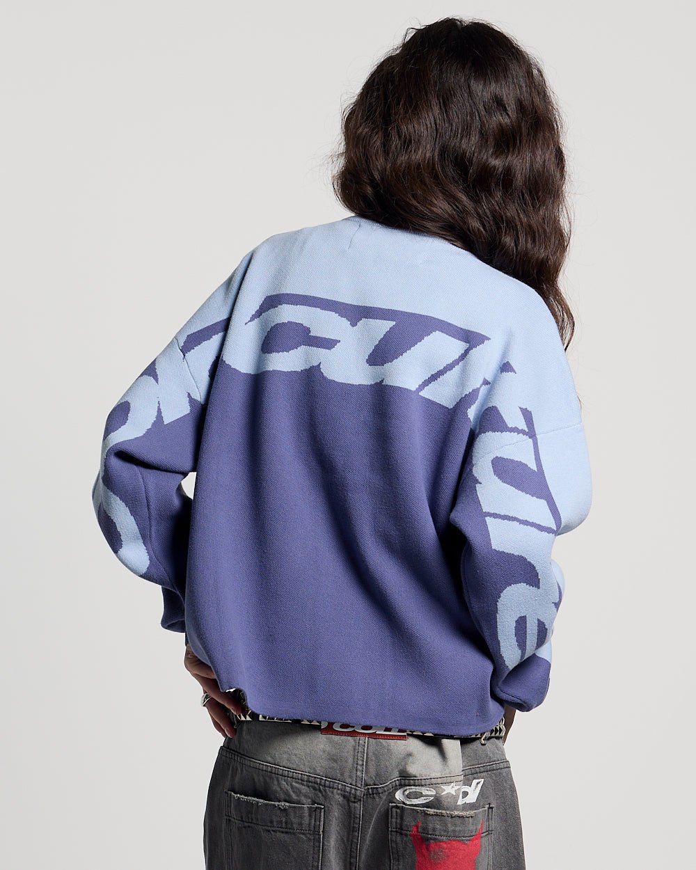 CURVED KNIT BLUE - Cold Culture