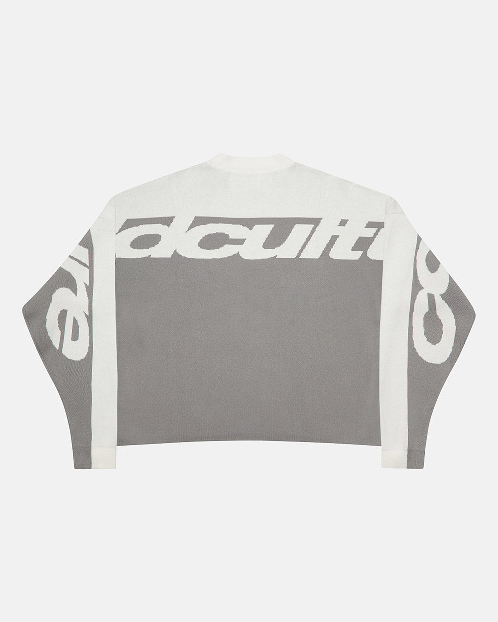 CURVED KNIT GREY & WHITE - Cold Culture