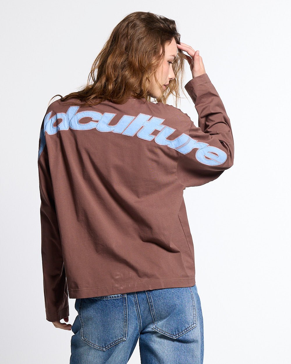 CURVED KNOTS LONGSLEEVE BROWN - Cold Culture