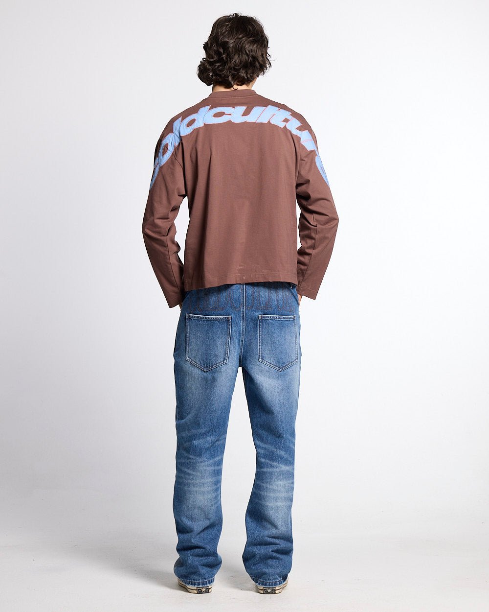 CURVED KNOTS LONGSLEEVE BROWN - Cold Culture