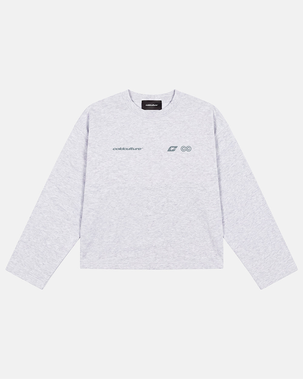 CURVED KNOTS LONGSLEEVE HEATHER GREY - Cold Culture