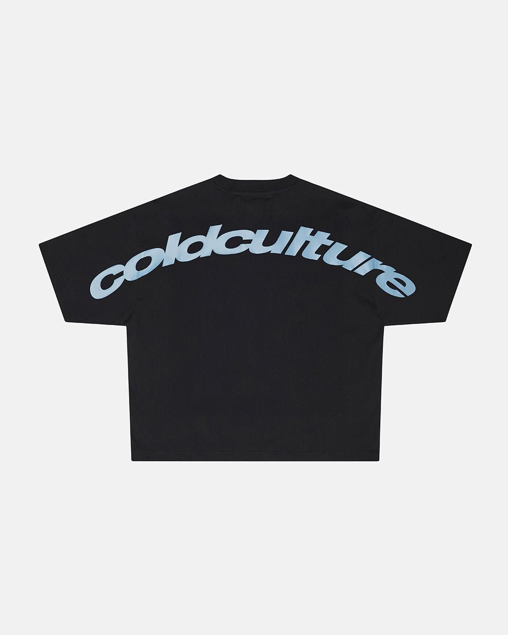 CURVED TEE BLACK - Cold Culture