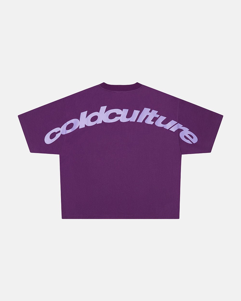 CURVED TEE BURGUNDY & PURPLE - COLD CULTURE
