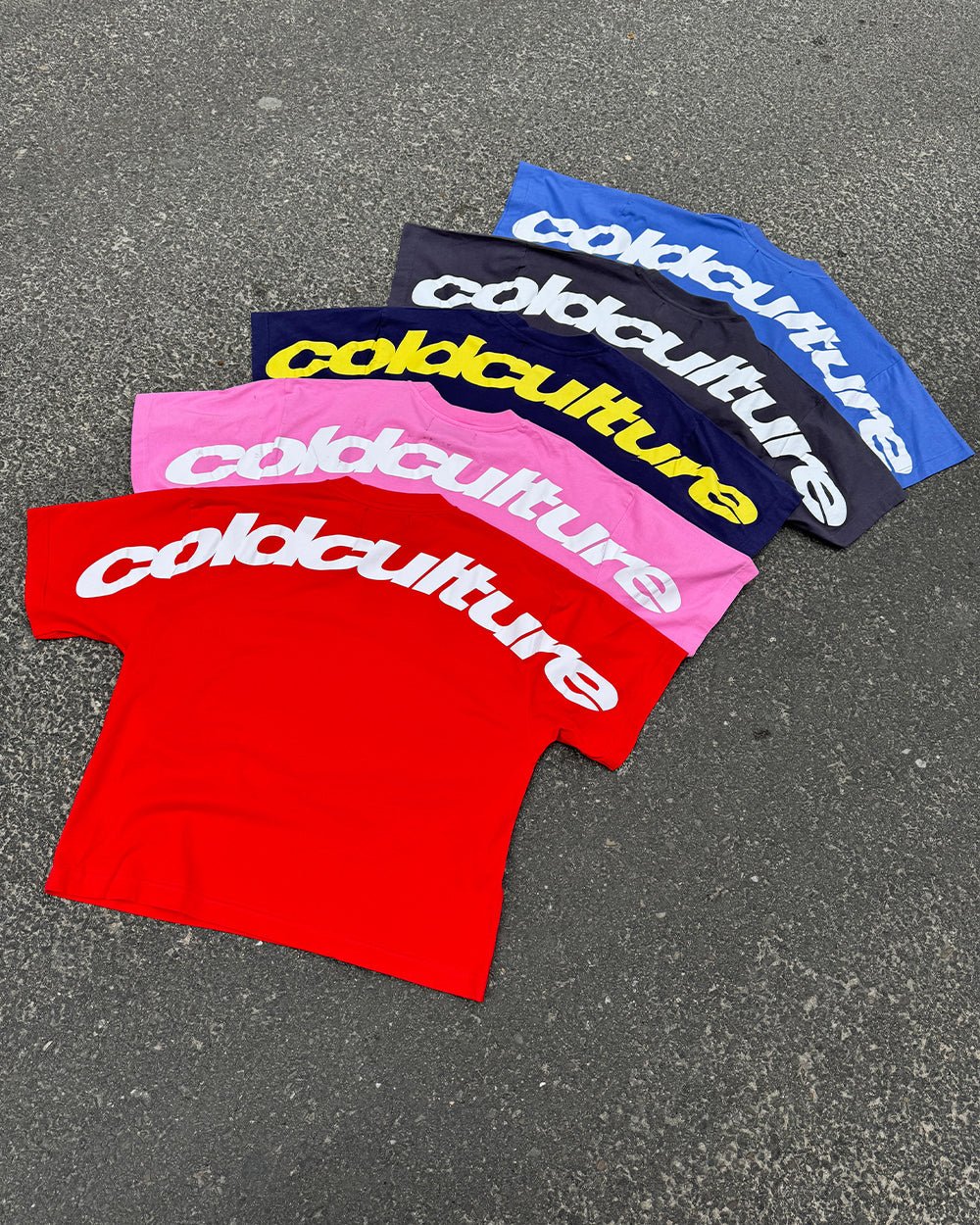 CURVED TEE RACING RED - COLD CULTURE