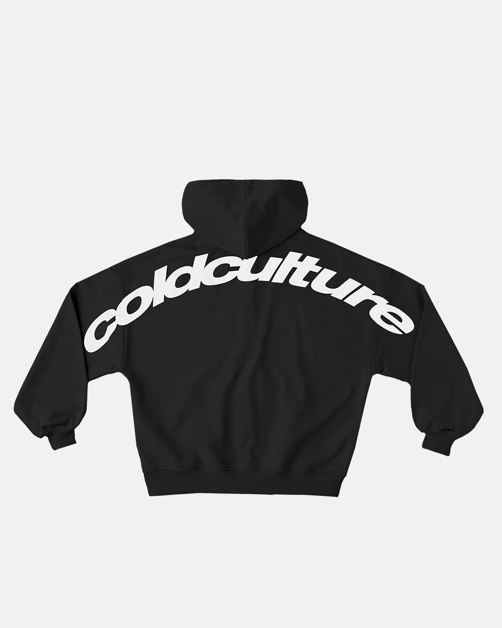 CURVED ZIP HOODIE INDIA INK - COLD CULTURE