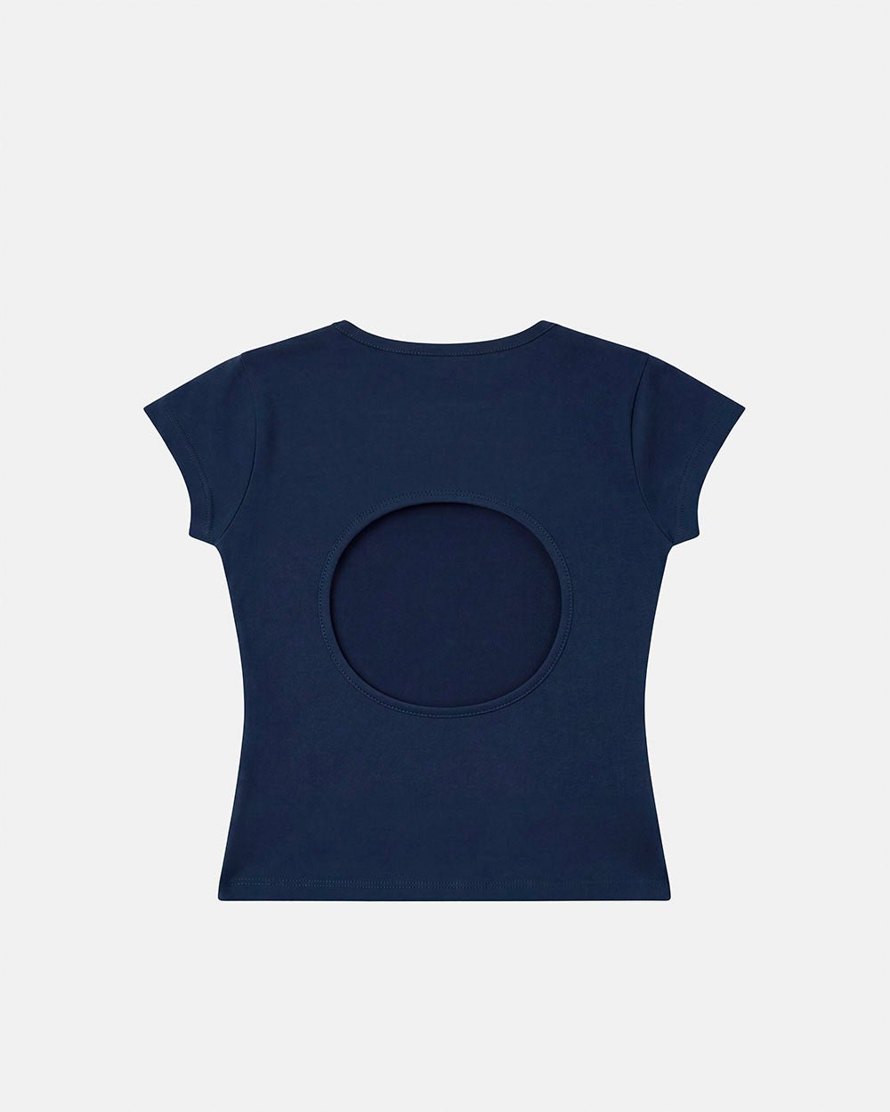 CUT-OUT BABY TEE NAVY - Cold Culture