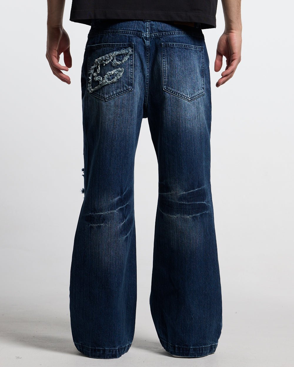 D - STRESSED V3 PANTS WASHED DENIM - Cold Culture #man