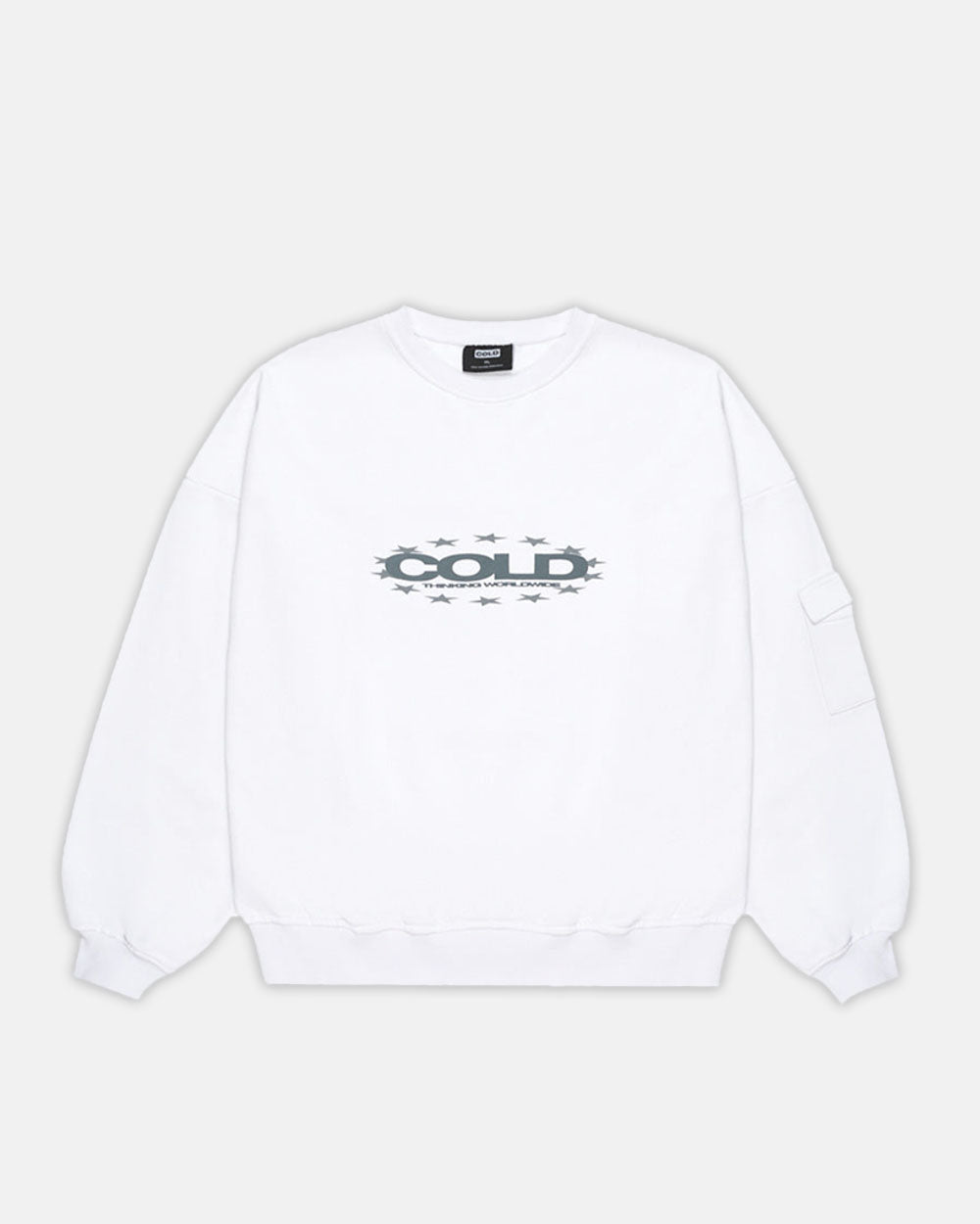 DAILY CARGO CREWNECK WHITE - COLD CULTURE