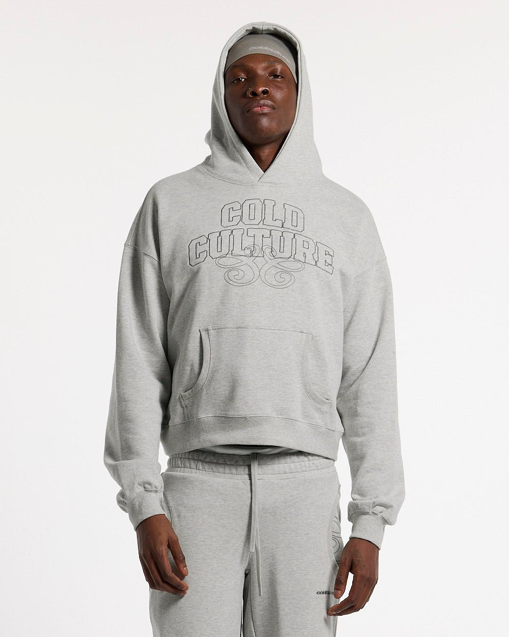 DAILY DRIFT HOODIE GREY VIGORÉ - Cold Culture