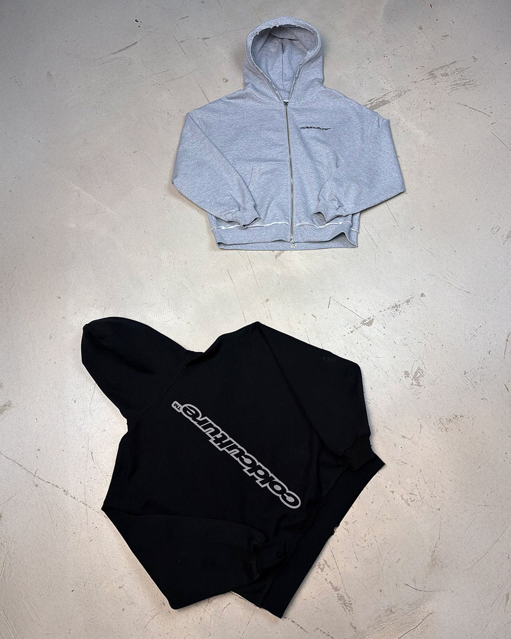 DAILY SET ZIP UP GREY MELANGE