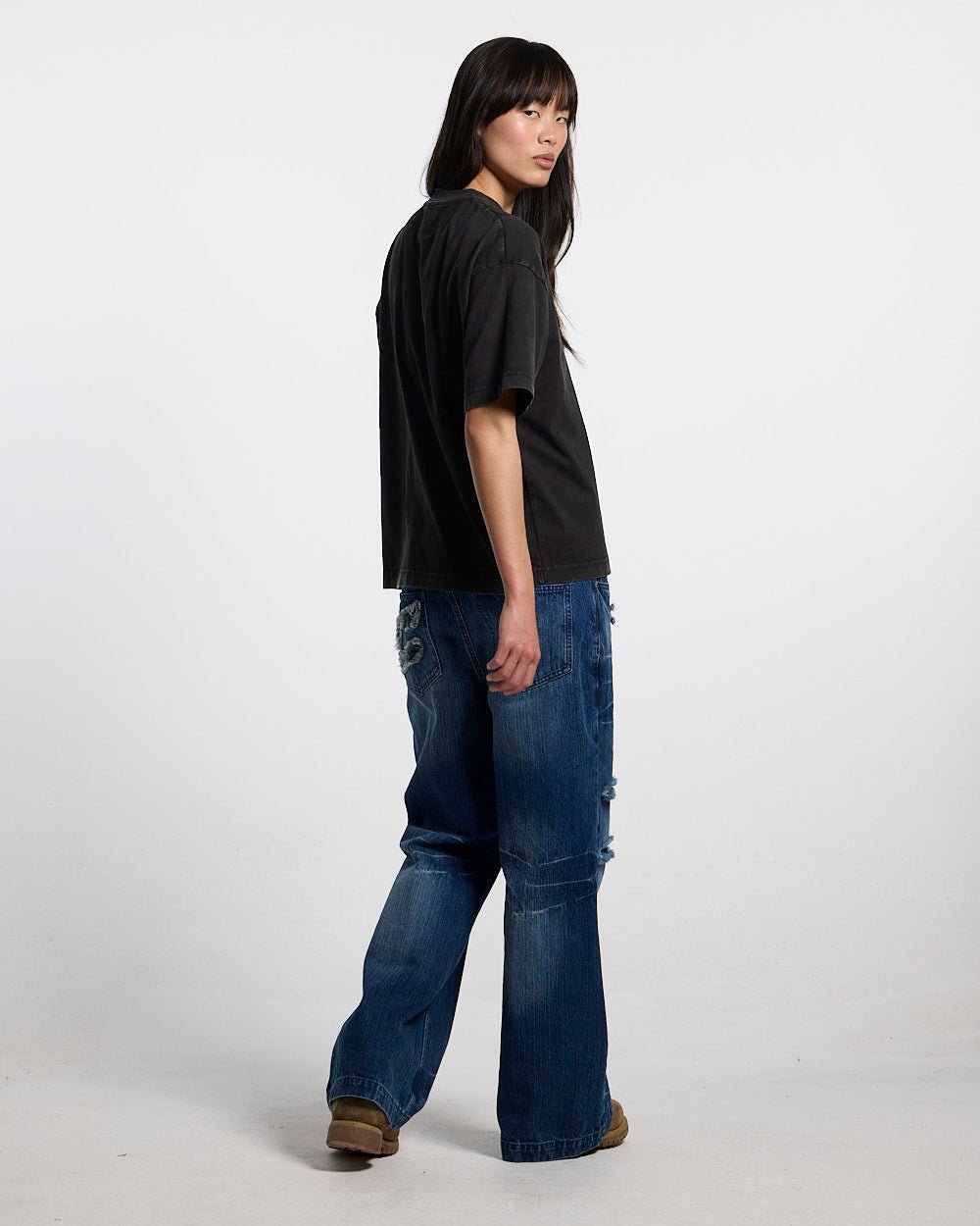 DARK FLAMES TEE BLACK - Cold Culture