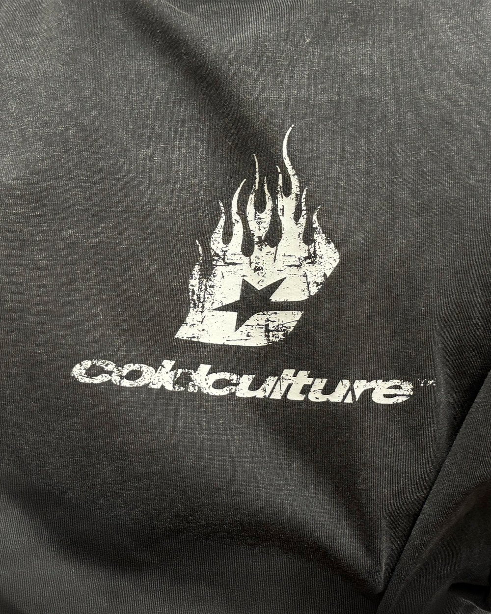 DARK FLAMES TEE BLACK - Cold Culture