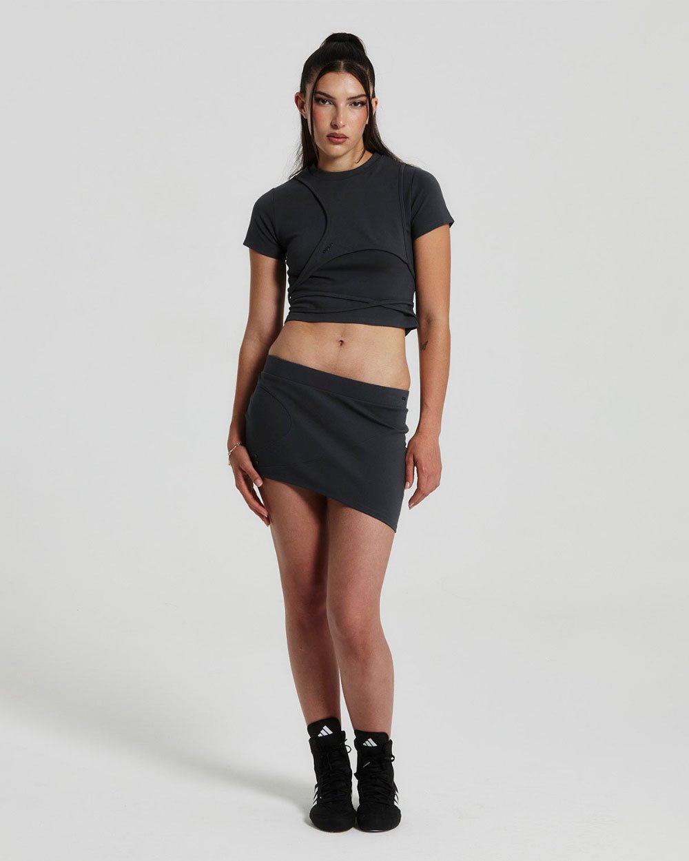 DECONSTRUCTED SKIRT DARK BLUE - COLD CULTURE