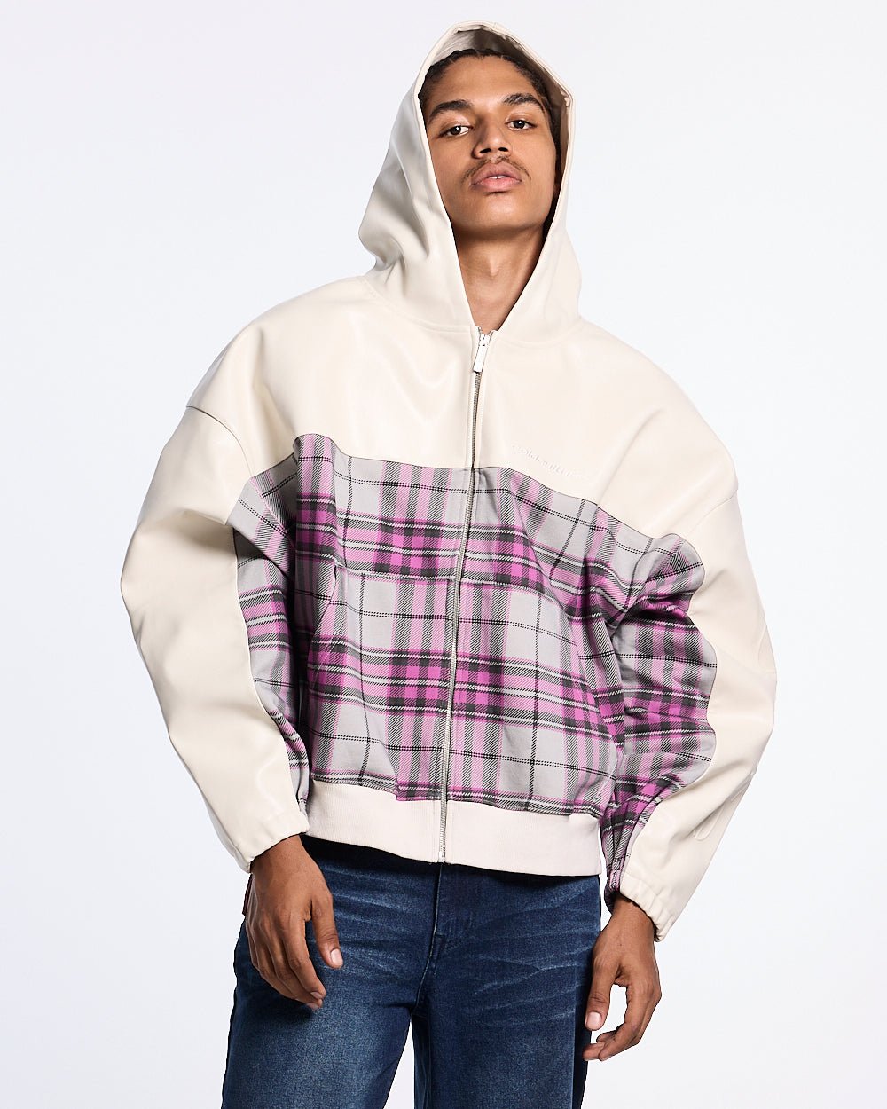 DEEP GRID JACKET LIGHT GREY - Cold Culture
