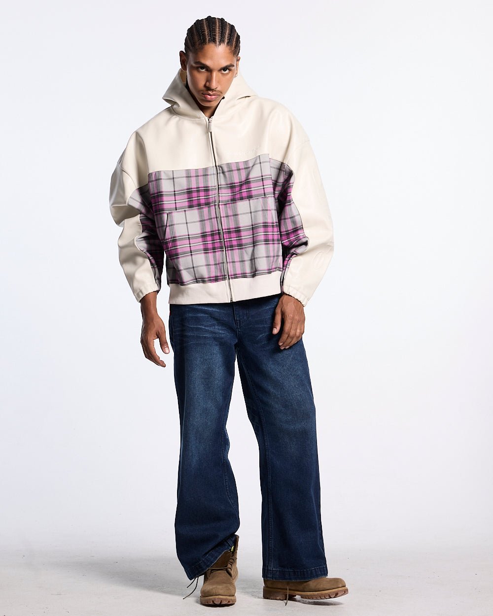 DEEP GRID JACKET LIGHT GREY - Cold Culture