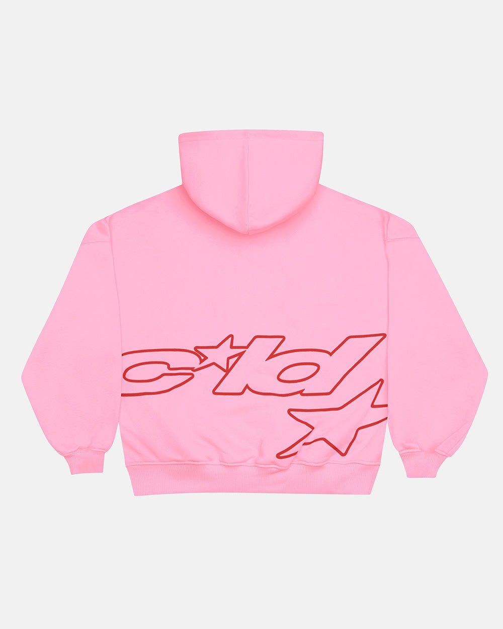 DEFENSE HOODIE PINK AND RED - COLD CULTURE