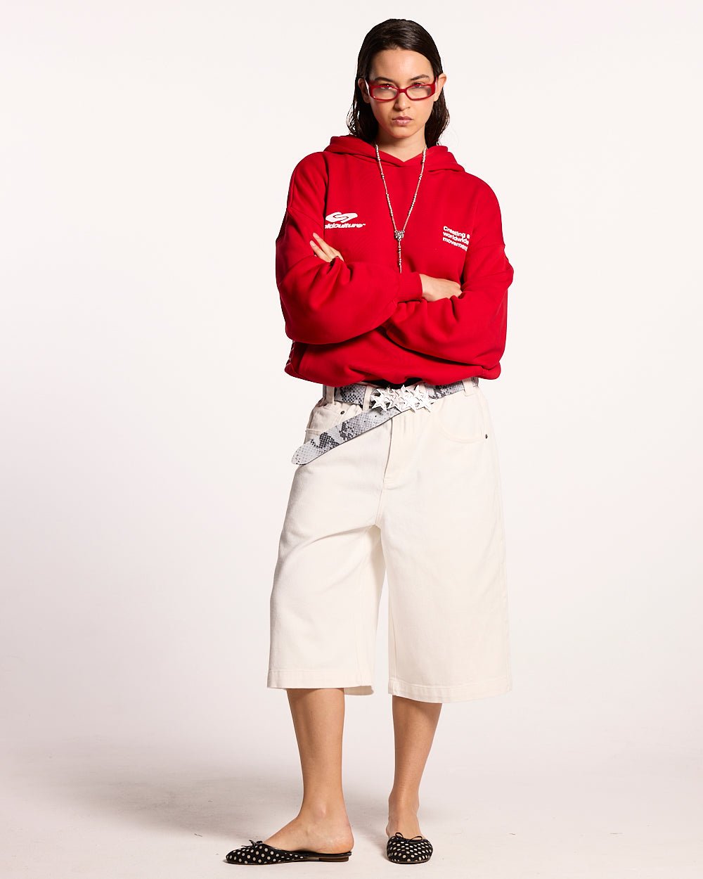 DEFENSE HOODIE RED - COLD CULTURE