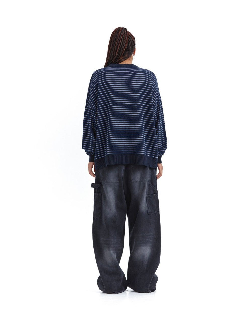 DELOS KNIT STRIPED BLUE - COLD CULTURE