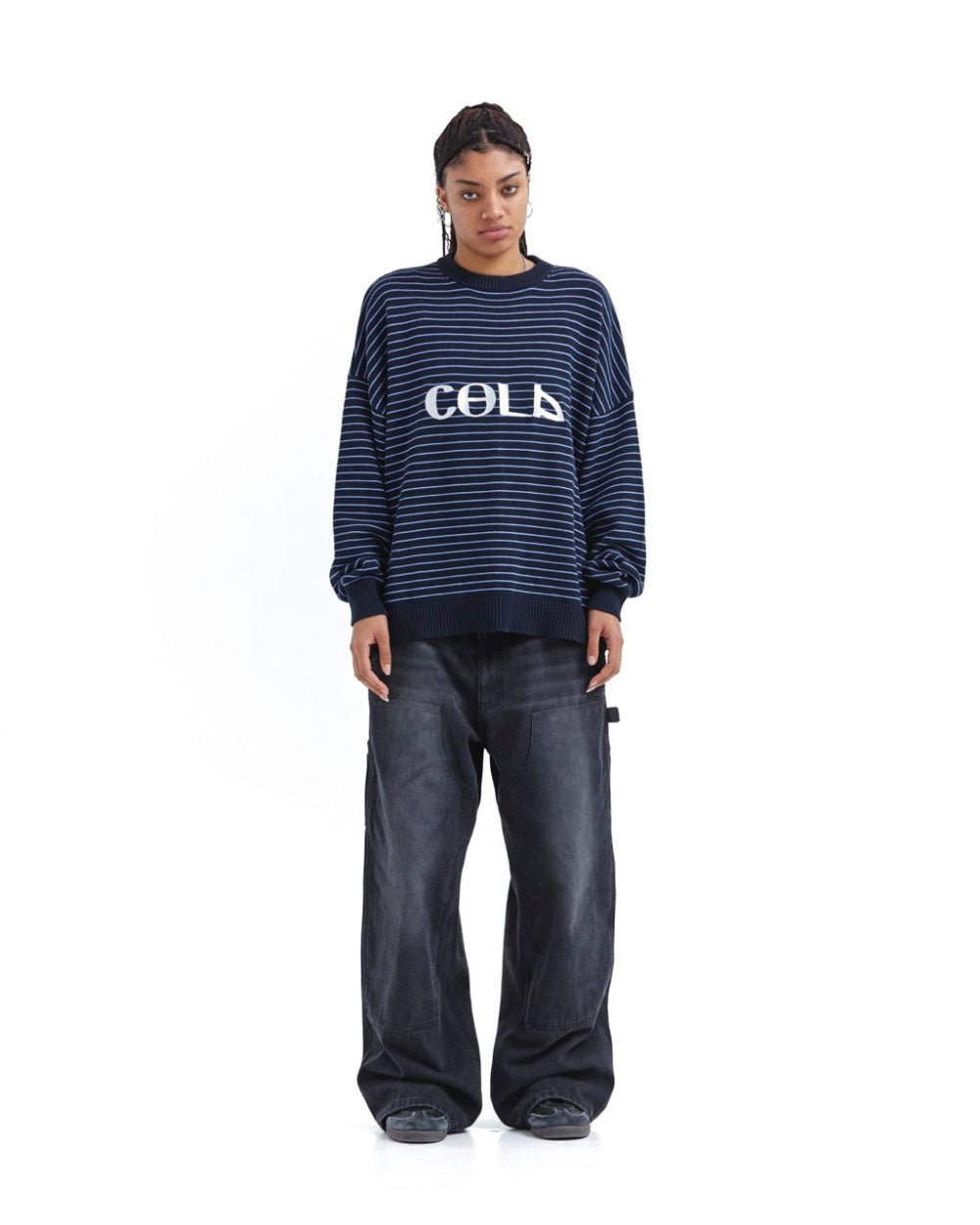 DELOS KNIT STRIPED BLUE - COLD CULTURE