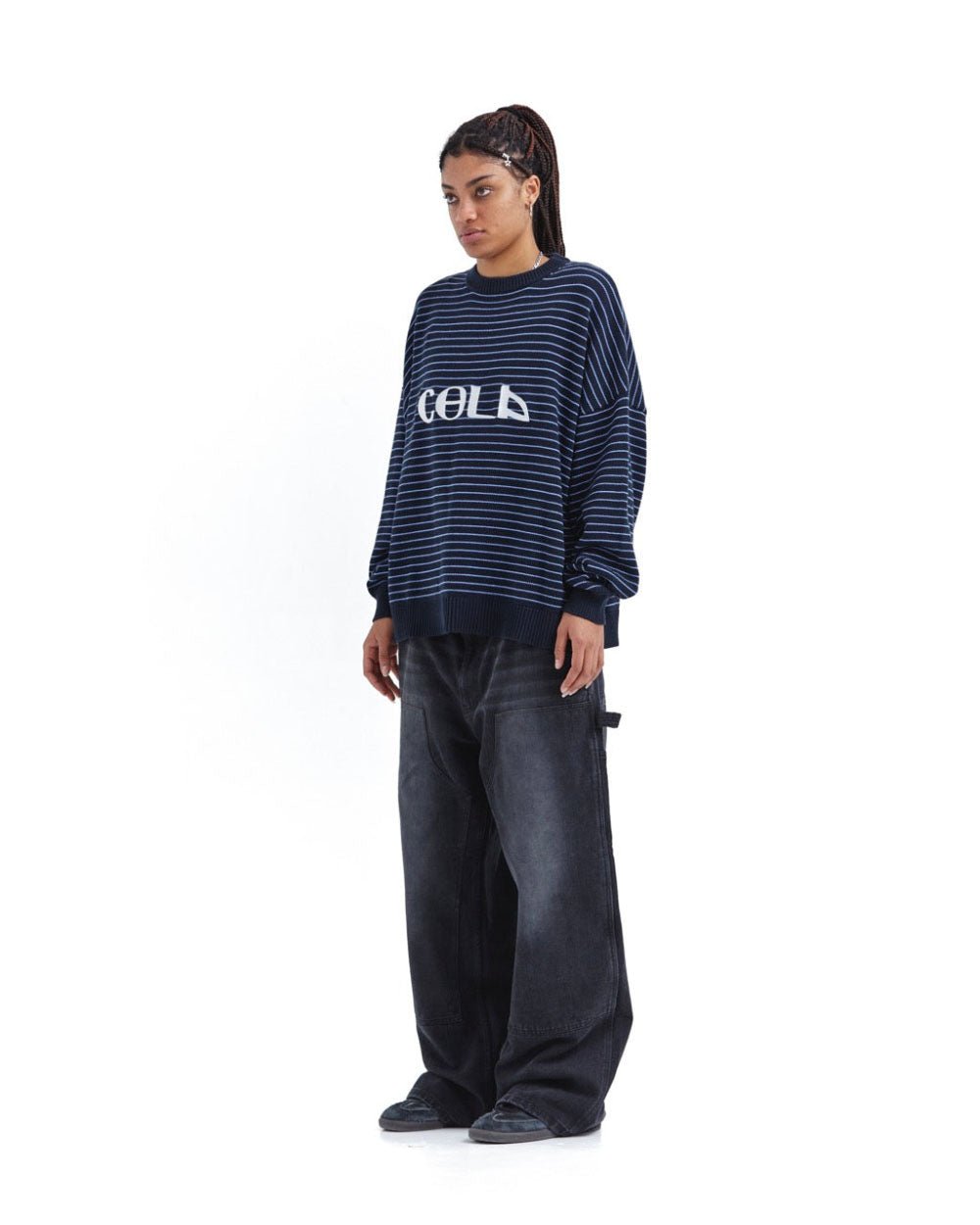 DELOS KNIT STRIPED BLUE - COLD CULTURE