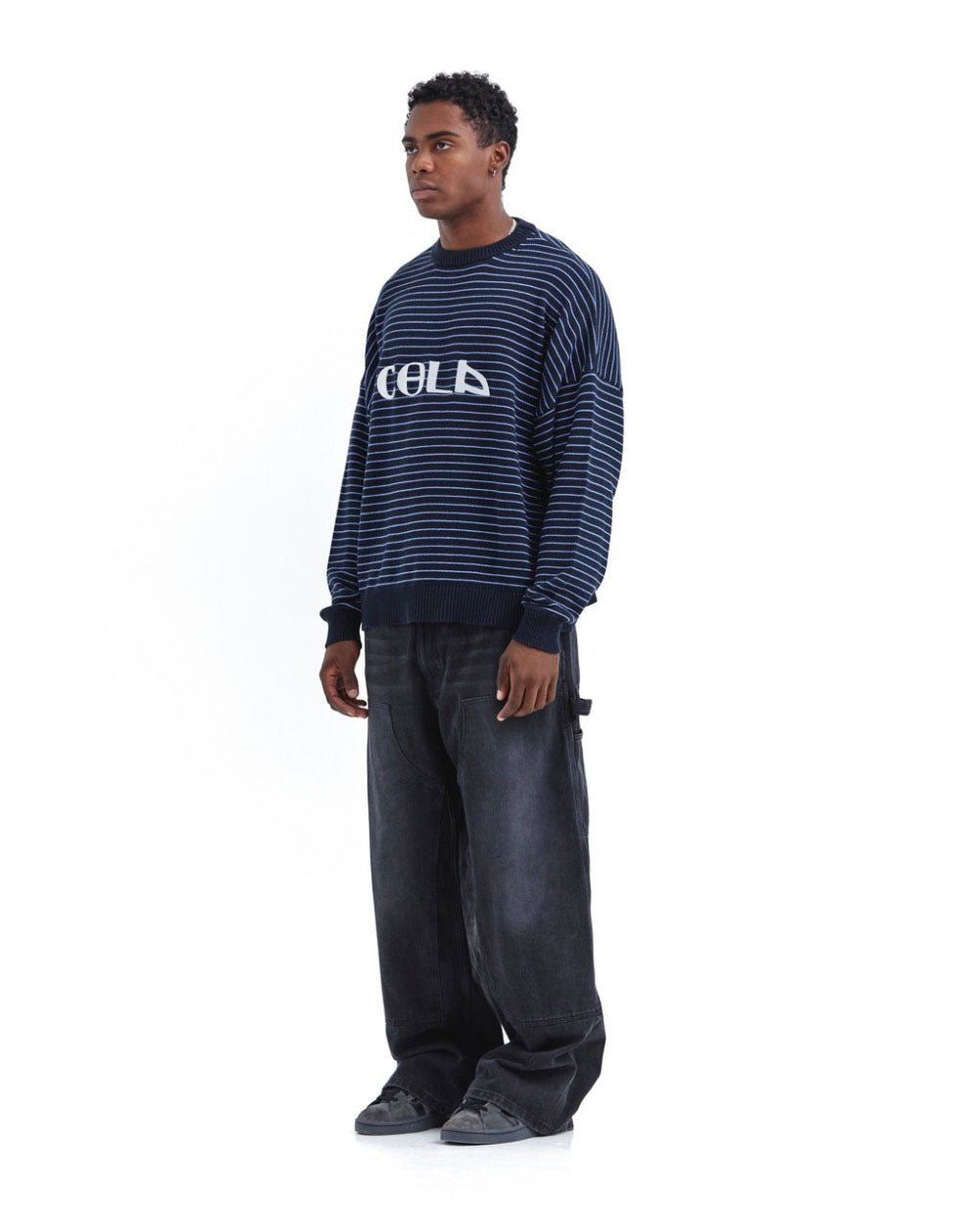 DELOS KNIT STRIPED BLUE - COLD CULTURE