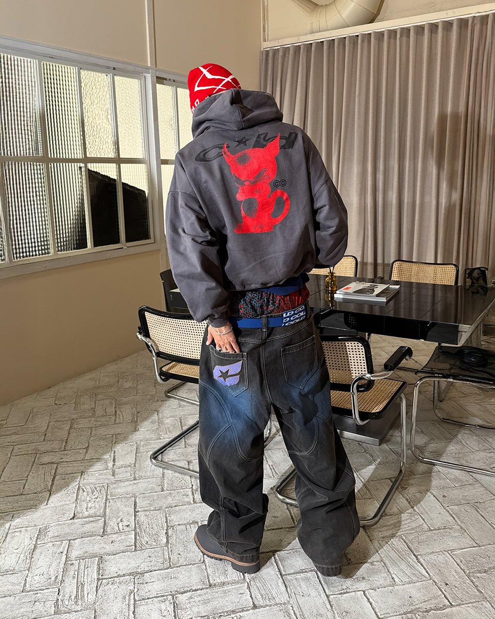 DEMON HOODIE GREY - COLD CULTURE