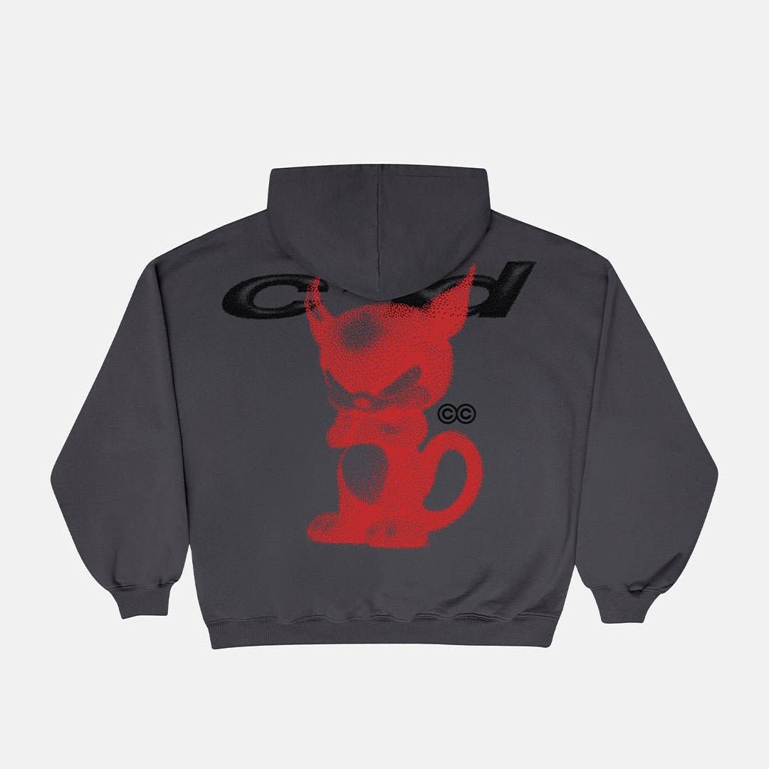 DEMON HOODIE GREY - Cold Culture
