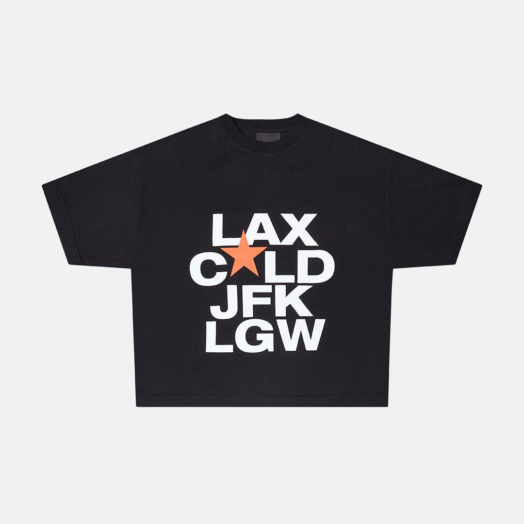 DEPARTURES TEE BLACK - Cold Culture