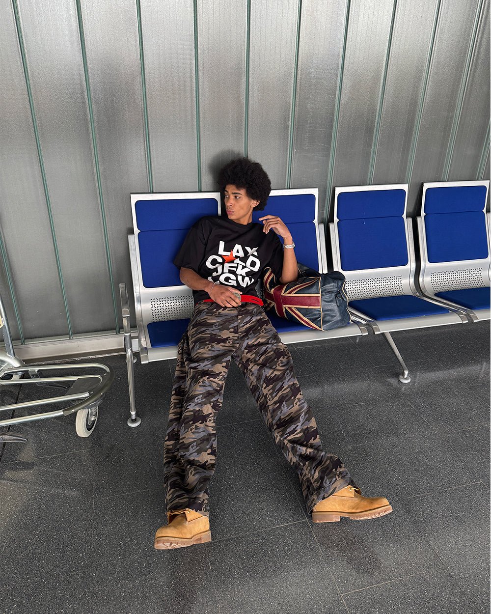 DEPARTURES TEE BLACK - COLD CULTURE