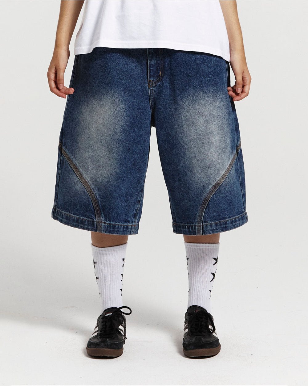 DESTINATION SHORTS BLUE DENIM - COLD CULTURE