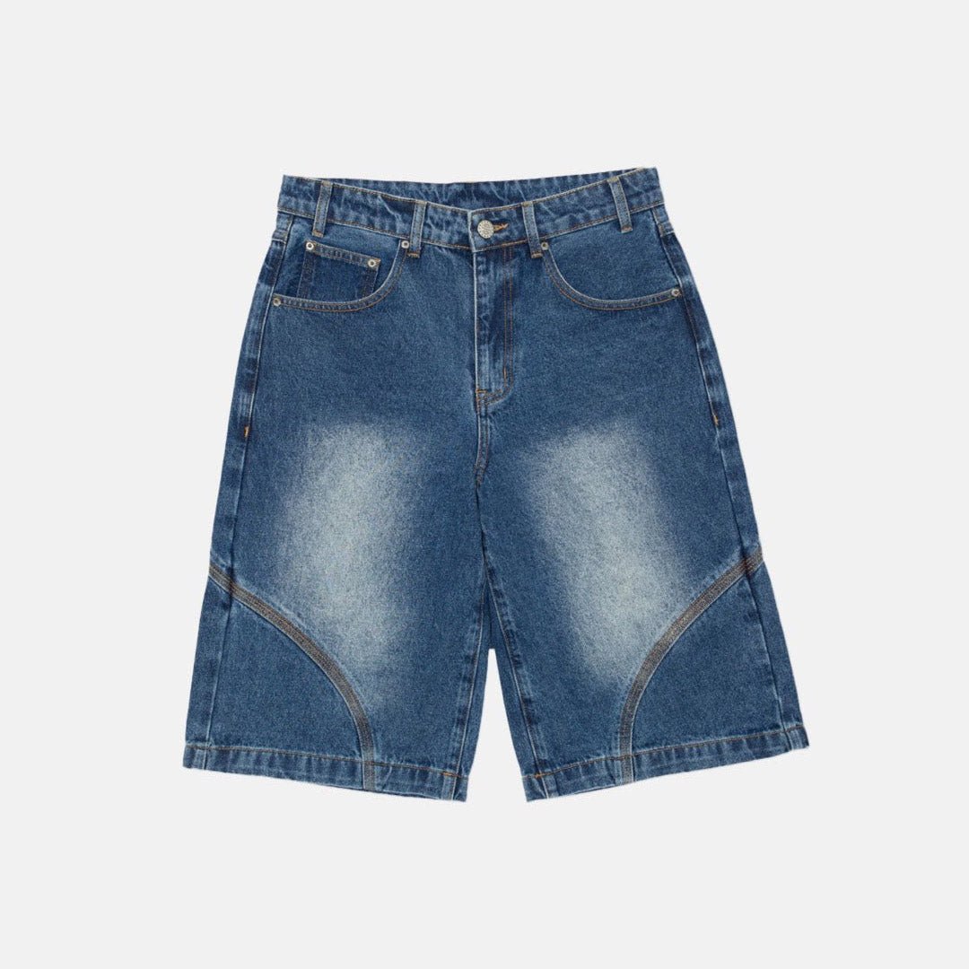 DESTINATION SHORTS BLUE DENIM - Cold Culture