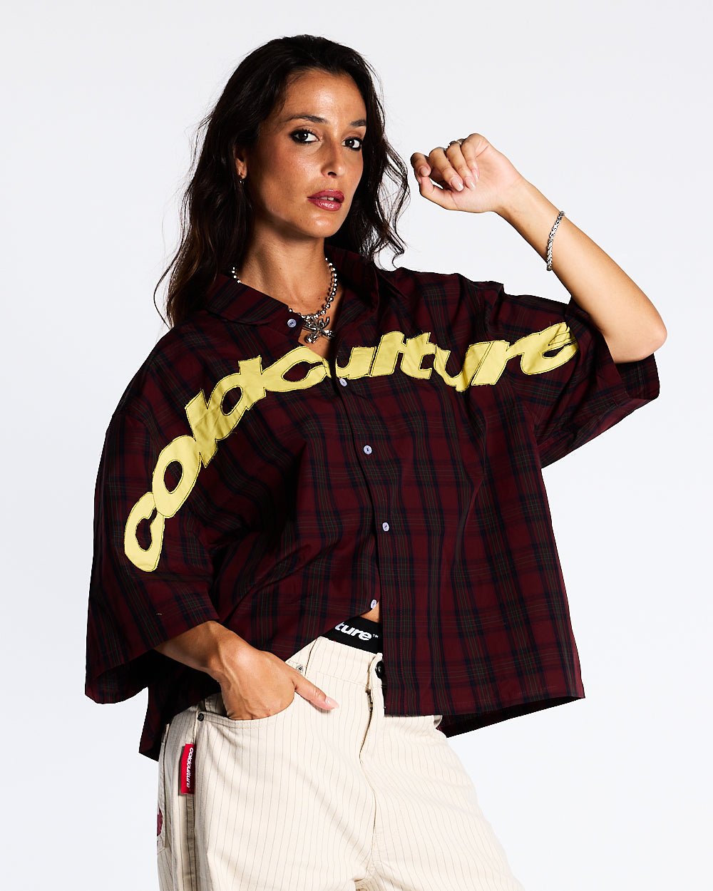 DETROIT SHIRT RED & BLACK - COLD CULTURE