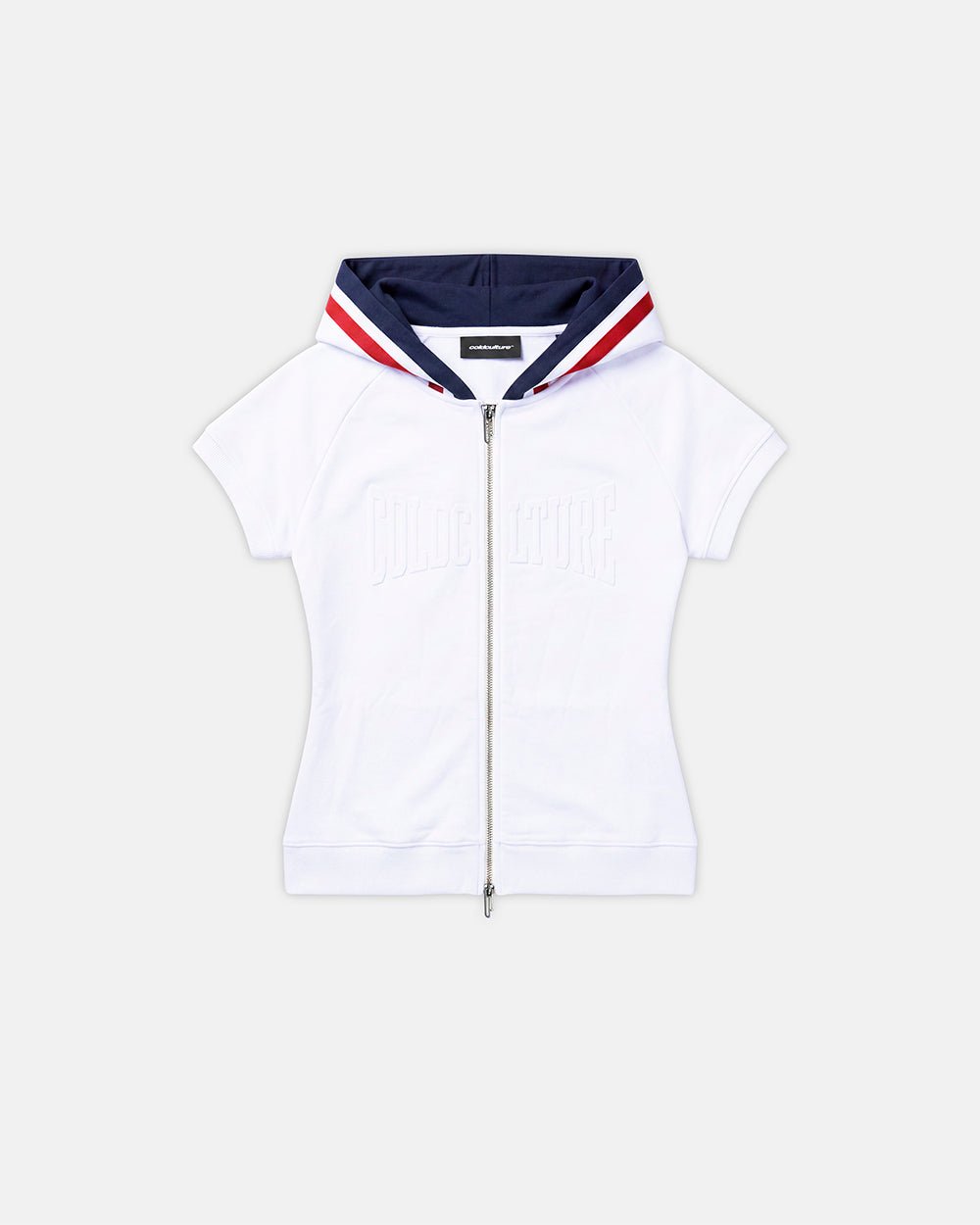 DIANA BABY ZIP TEE WHITE - Cold Culture